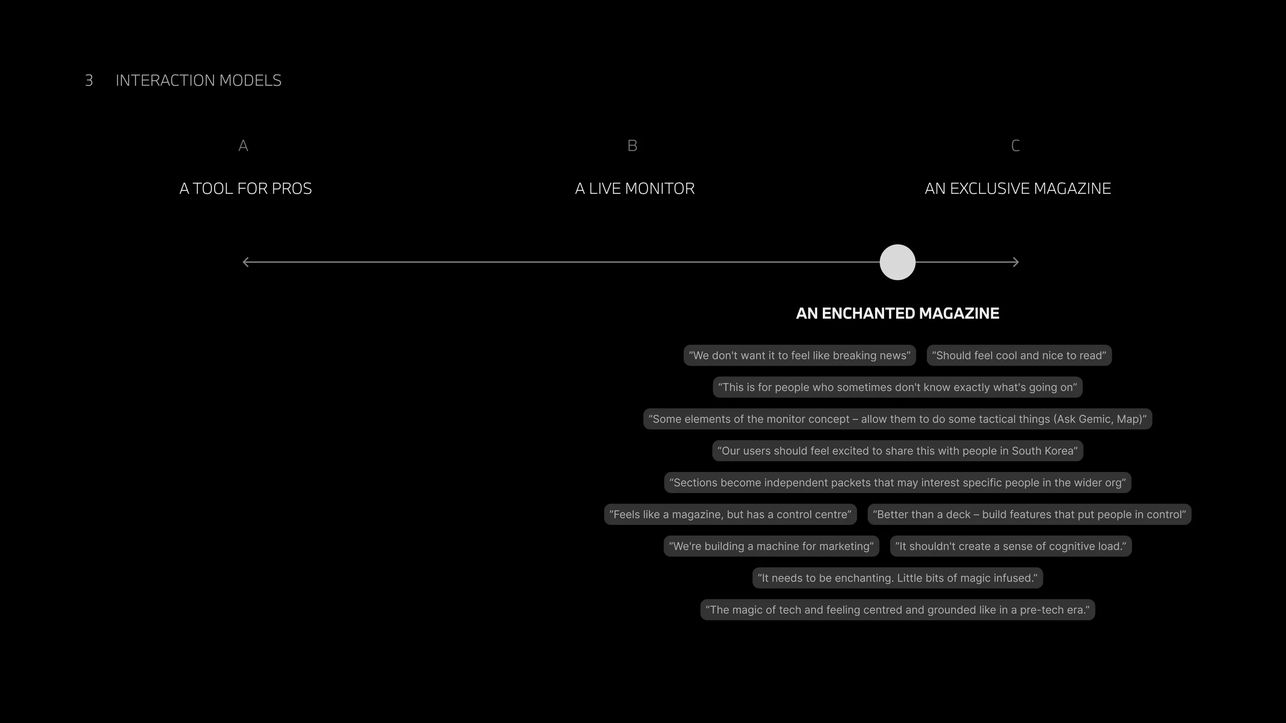 Companion slide reinforcing how much strategic content needed restructuring